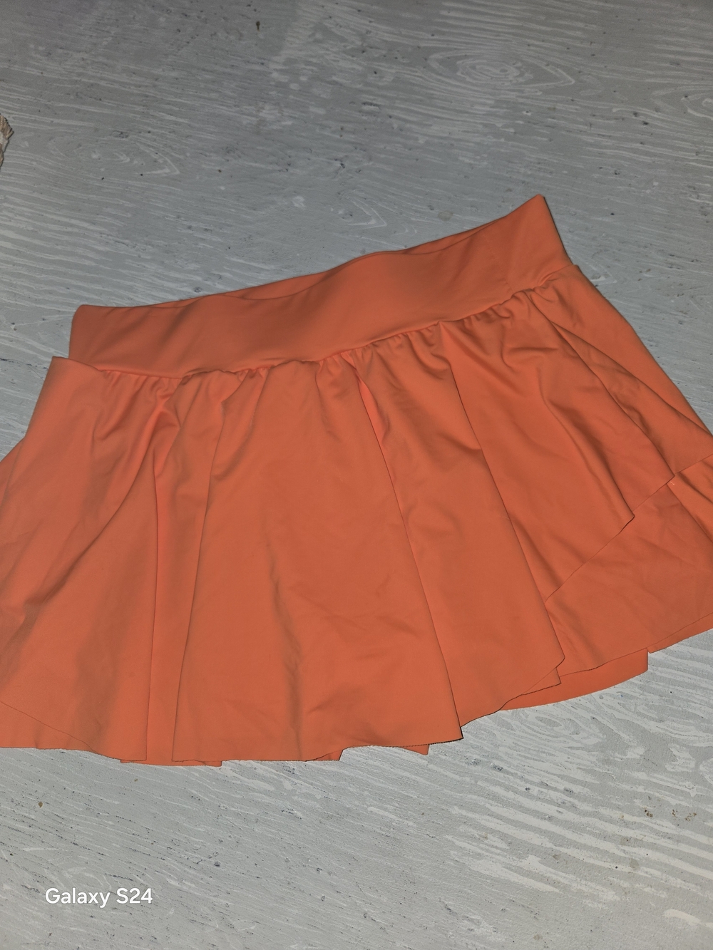 Women's Sz S Orange Skater Circle Skort